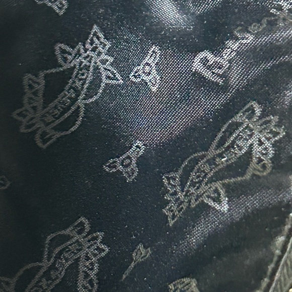 Betsey Johnson Purple & Black Leopard Print Wristlet w/Gold Studs Approx. 10 x 5 - Picture 16 of 16